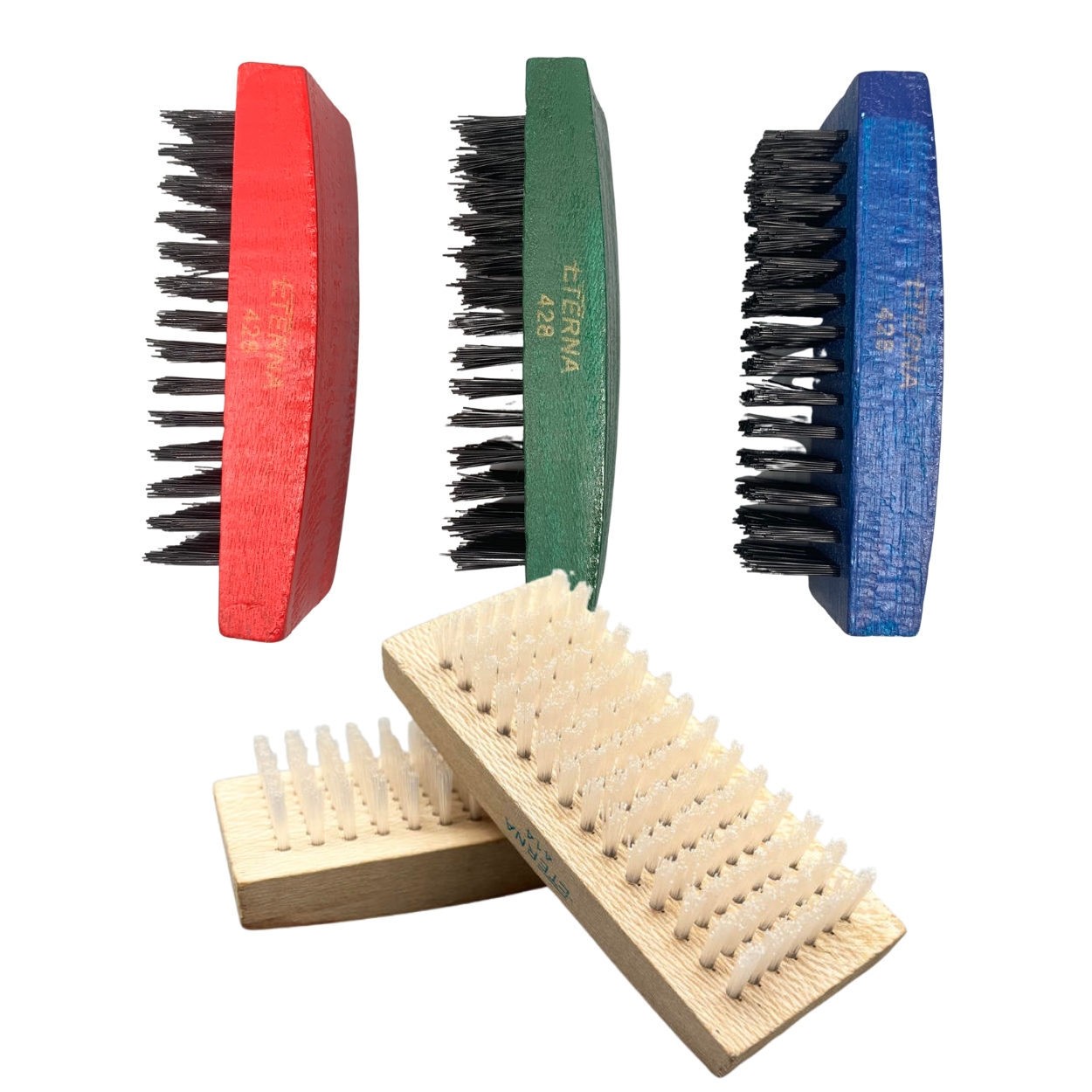 Brosse à cirage avec manche bois - petit modèle